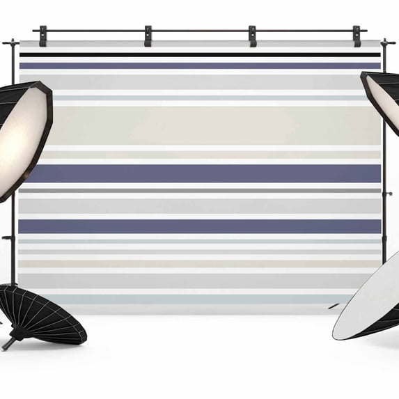 10x8ft Photo Backdrop, Beige Stripe Soft Polyester Backdrop Curtains ...