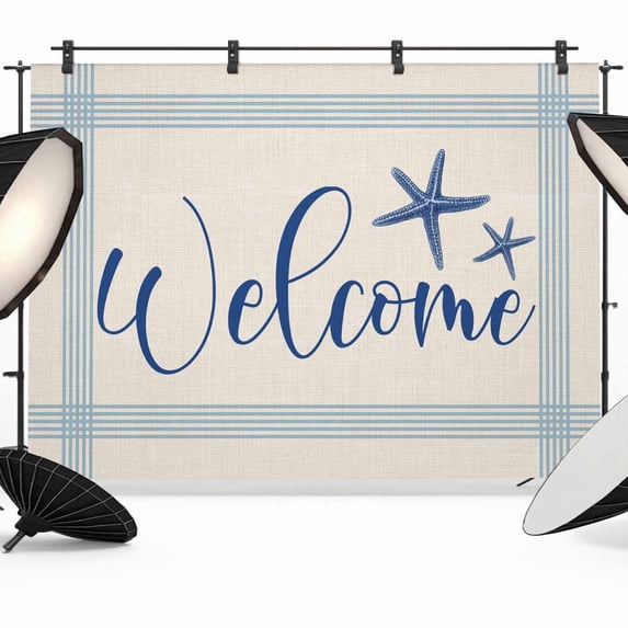 10x8ft photo backdrop, starfish coastal soft polyester... 10x8ft Photo Backdrop, Coastal Starfish Soft Polyester Backdrop ...