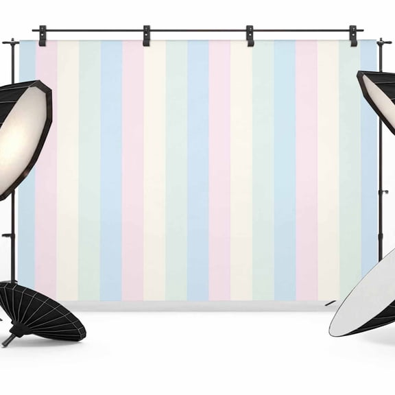 10x8ft Photo Backdrop, Colorful Striped Soft Polyester Backdrop Curtains Photography Backdrops, Rainbow Color Stripes Brushed Background for Photoshoots Studio Video Portrait Parties