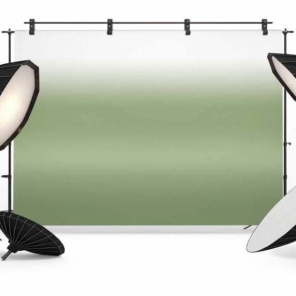 10x8ft Photo Backdrop, Dark Sage Green Soft Polyester Backdrop Curtains Photography Backdrops, Modern Ombre Abstract Aesthetics Brushed Background for Photoshoots Studio Video Portrait Parties