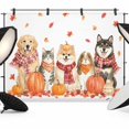 Dfalling Background 10x8ft Photo Backdrop, Dogs and Cats Fall Soft Polyester Backdrop ...