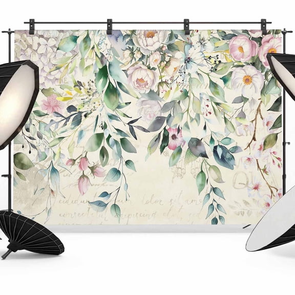 10x8ft Photo Backdrop, Eucalyptus Leaves Soft Polyester Backdrop Curtains Photography Backdrops, Farmhouse Sage Green Leaf Floral Plants Brushed Background for Photoshoots Studio Portrait Parties