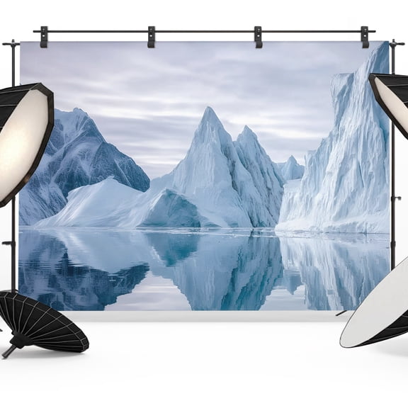 10x8ft Photo Backdrop, Grey White Mountain Soft Polyester Backdrop Curtains Photography Backdrops, Mountains Modern Art Brushed Background for Photoshoots Studio Video Portrait Parties