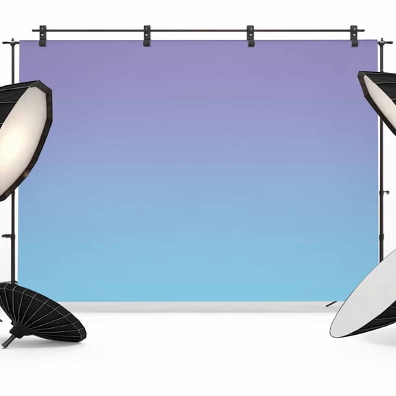 10x8ft Photo Backdrop, Ombre Blue Purple Soft Polyester Backdrop Curtains Photography Backdrops, Colorful Painting Brushed Background for Photoshoots Studio Video Portrait Parties