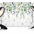 thumbnail image 1 of 10x8ft Photo Backdrop, Sage Green Eucalyptus Leaves Soft Polyester Backdrop Curtains Photography Backdrops, Spring Floral Weeping Botanical Brushed Background for Photoshoots Studio Video Portrait, 1 of 9