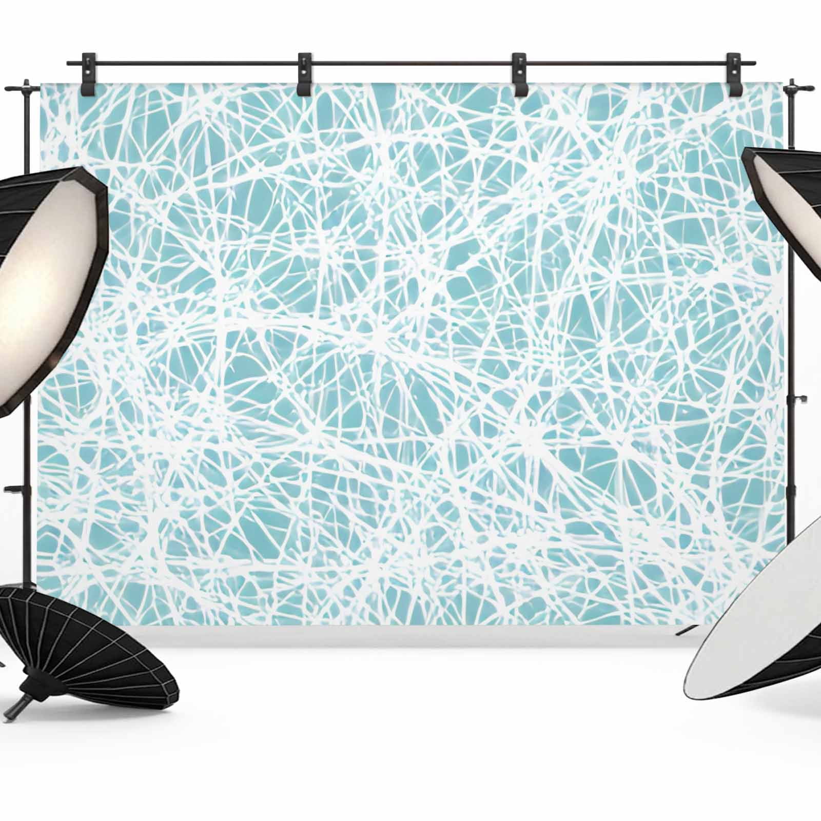 Typical Backdrop 10x8ft Photo Backdrop, Spring Blue Sky Cobweb Soft Polyester Backdrop ...