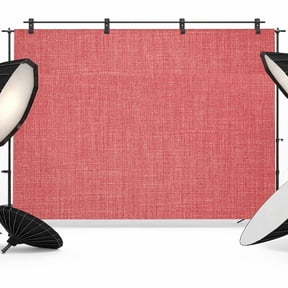 10x8ft Photo Backdrop, Vintage Coral Red Soft Polyester Backdrop Curtains Photography Backdrops, Farmhouse Retro Solid Color Linen Texture Brushed Background for Photoshoots Studio Portrait Parties