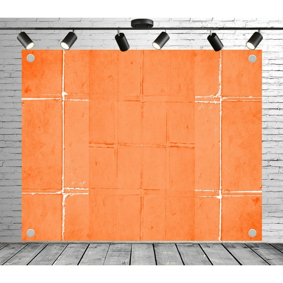 10x8ft Retro Backdrop Orange Textured Photo Backdrop Minimalist Photography Background Decoration Banner for Theme Party Wedding Birthday Baby Shower Photo Booth Studio Props