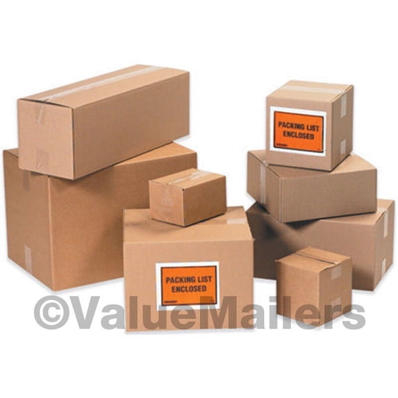 10x8x5 50 Shipping Packing Mailing Moving Boxes Corrugated Cartons ...