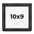 thumbnail image 1 of 10x9 Frame Black Charcoal Grey Wood Textured Picture Frame | 0.75 Inch Moulding Width | Gunmetal, 1 of 8
