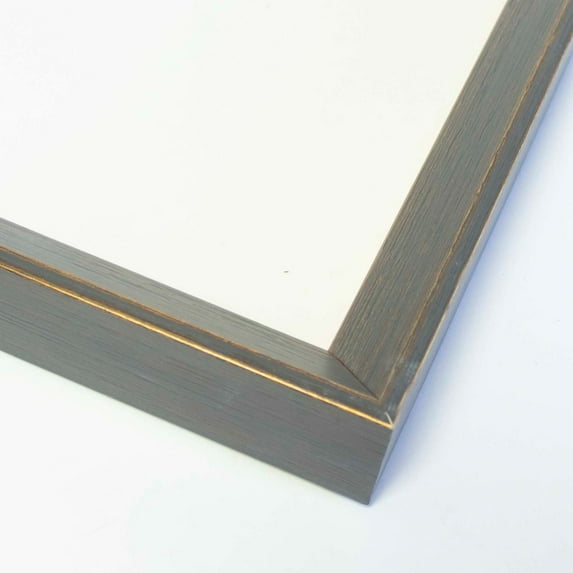 10x9 Frame Black & Gold Solid Wood Picture Frame Width 0.75 Inches | Interior Frame Depth 0.75