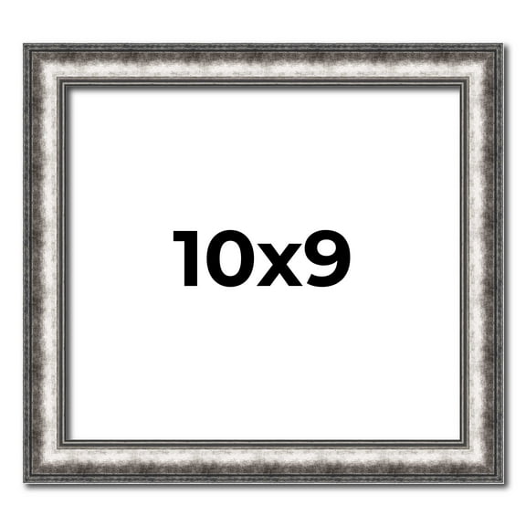 10x9 Frame Silver Real Wood Picture Frame Width 1.125 Inches | Interior Frame Depth 0.5 Inches |
