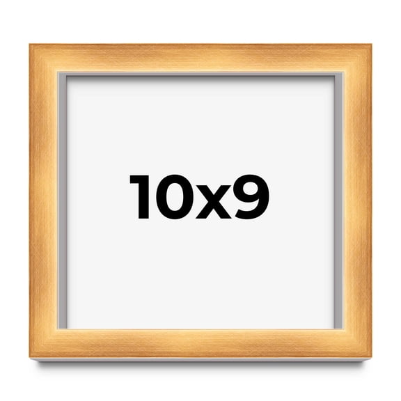 10x9 Shadow Box Bronze Cross-Brushed Display Frame | 1.625 Inches Deep Solid Wood | UV Resistant