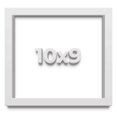 thumbnail image 1 of 10x9 Shadow Box Frame White | 2 Inches Deep Real Wood Contemporary Shadowbox Display Frame | UV, 1 of 8
