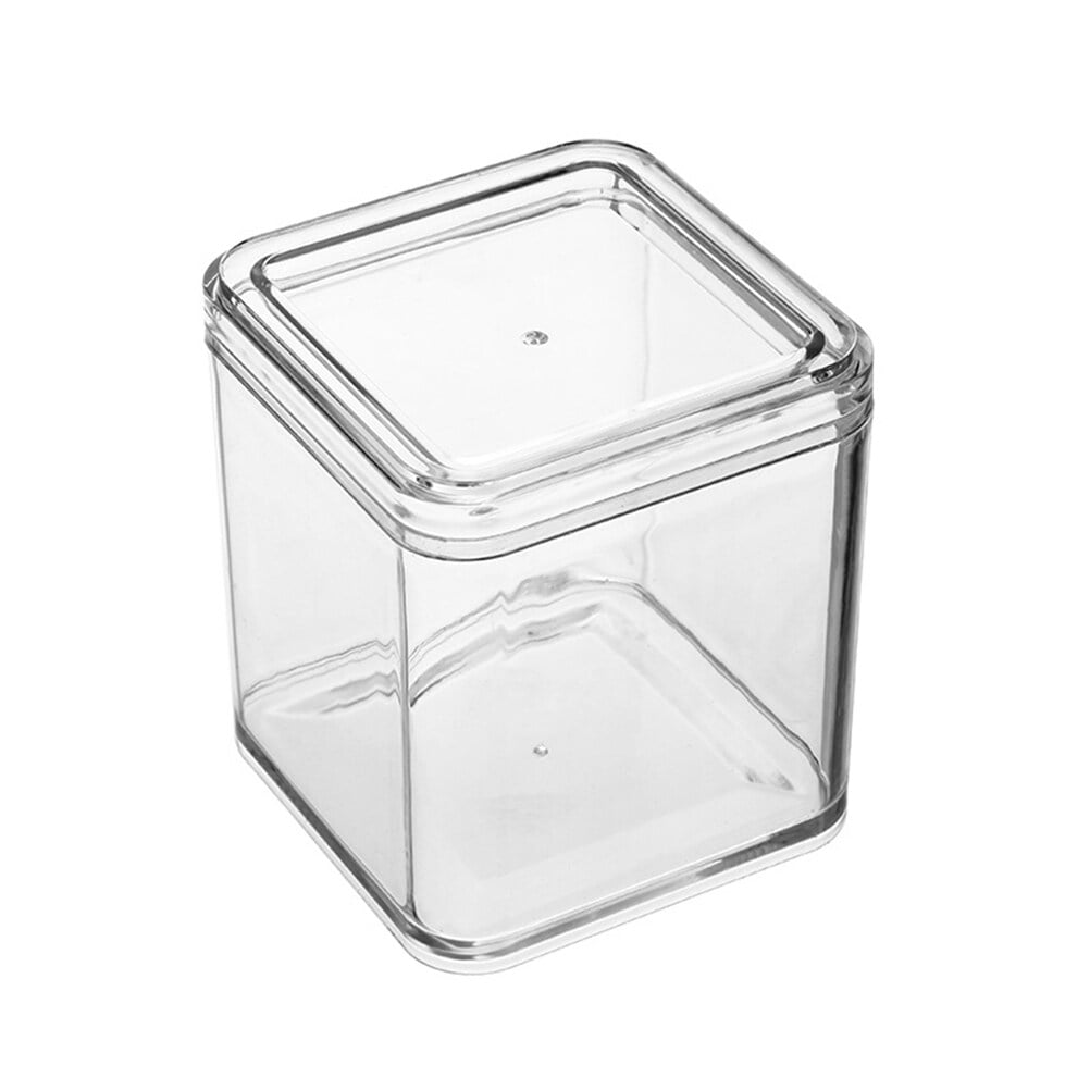 10x9cm Transparent Acrylic Storage Box Small Size Containers Solid