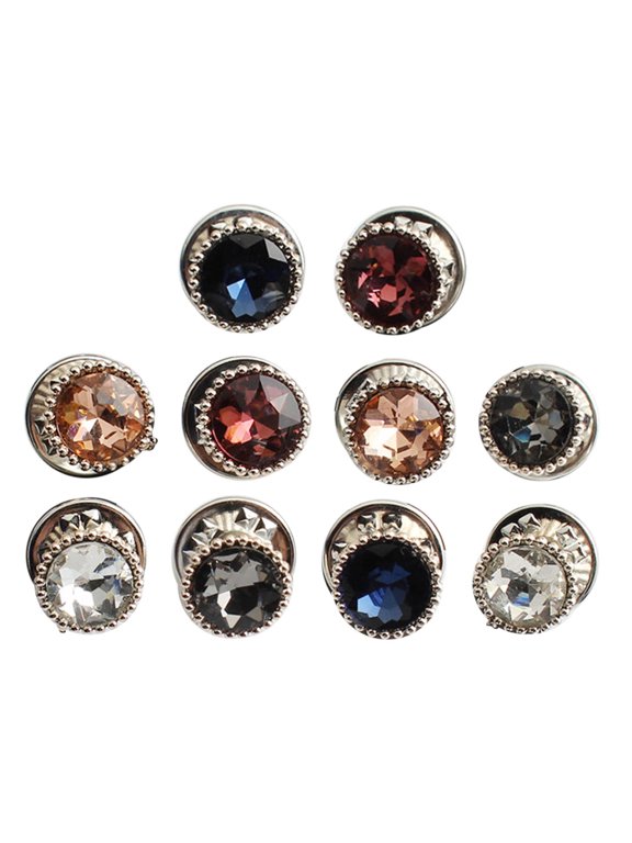 10xStylish Imitation Pearls Button for Women's Shirts, Seamless Closure Invisible Safety Pins Prevents Accident Exposure