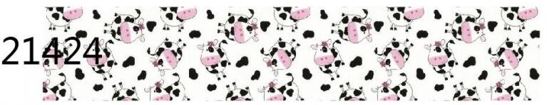 10yards Animals Print Cow Rabbit Grosgrain Ribbon Fabric for Hairbows ...