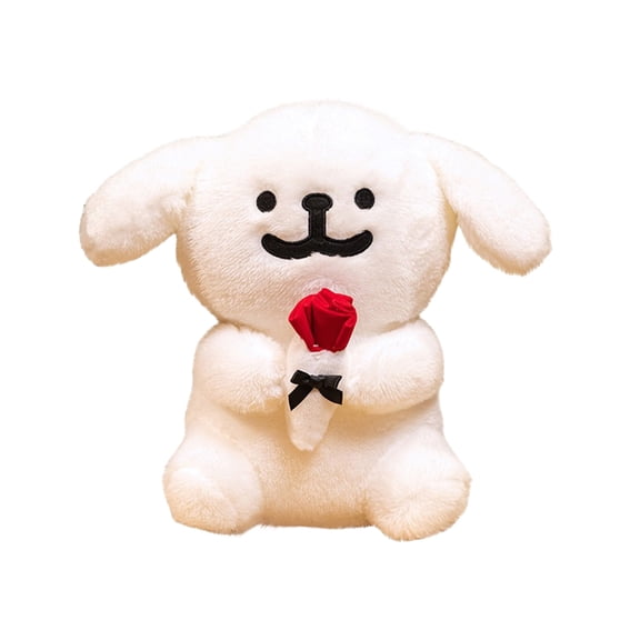 11.02in M-altese White Kawaii Plush - Cute Stuffed Animal Kawaii Plushies - Big Stuffed Animals Plushie - M-altese Cute Plushies - Cool Stuff Plush - Plushy (Fun)
