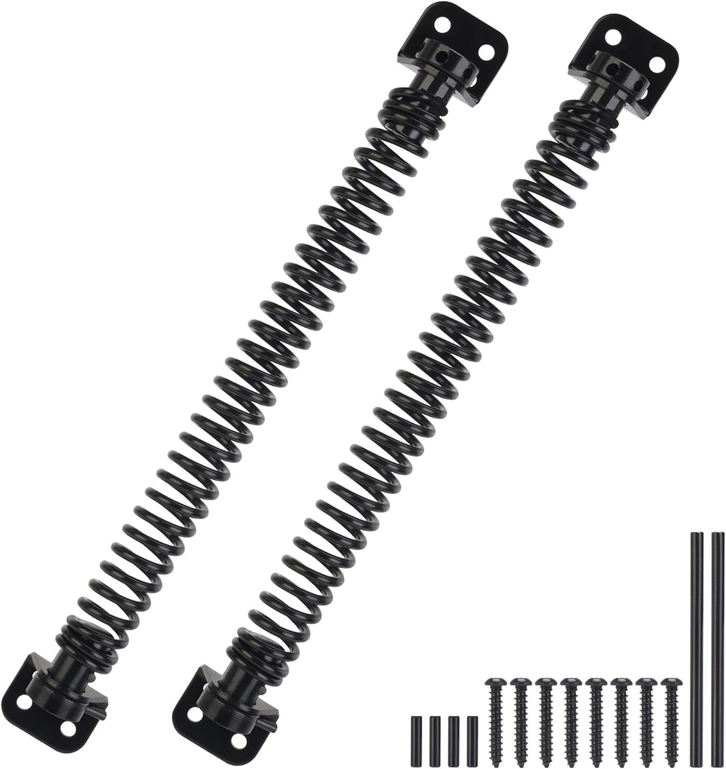 11-1/2" Gate Spring Self Closing, Heavy Duty Black Door Closer Spring ...