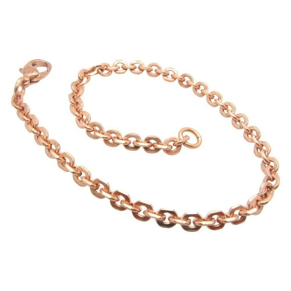11 1/2 Inch Copper Anklet, 3/16 of an inch wide, CA627G - Made in the USA.