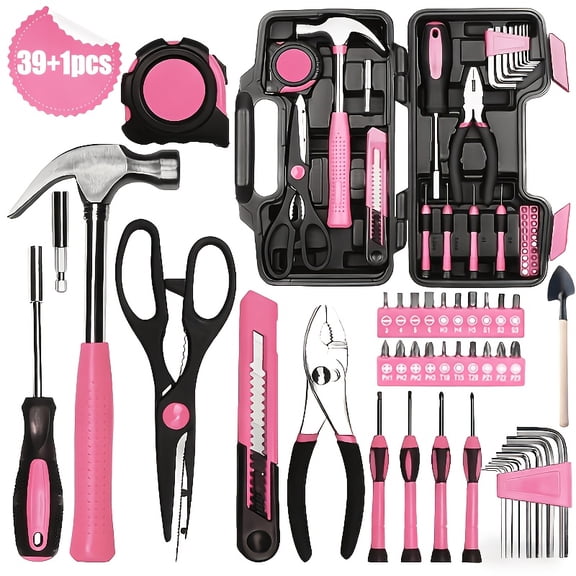 11+1/39+1-piece Multi-functional Car Repair Tool Set, Car Maintenance Toolbox, Car Repair Tool Combination Wrench and Screwdriver, Complete Car Emergency Repair Tool Set