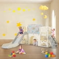 thumbnail image 1 of Shengchao Trade Playground Slide 11-in-1 with Basketball Hoop, Arch Tunnel, Telescope, Toy Storage for Toddlers Age 1-3, 1-Count, 1 of 19