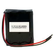 11.1 Volt Lithium Ion Battery Pack 5200 mAh with Protection IC