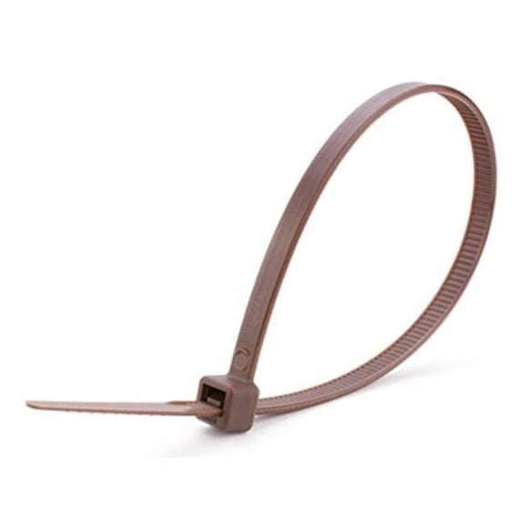 11.1 in. Cable Tie - Brown, 50 lbs