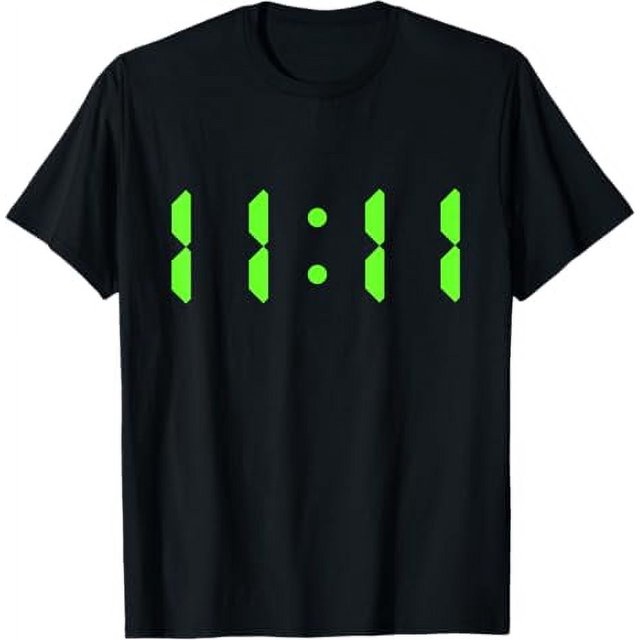 1111, Lucky Number Enlightened Retro Digital Clock Gifts TShirt