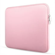 ODIANTRD Zipper Cotton 15.6" Laptop Sleeve, Pink