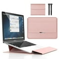 thumbnail image 1 of 11-12 Inch Laptop Bag, Multifunctional Computer Sleeve with Stand, Leather Material, Soft Lining, Magnetic Closure, Portable, Protective Case for Laptops, Multiple Colors, 1 of 2