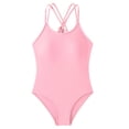 thumbnail image 1 of 11-12 T Kids Bathing Suits Girls Long Sleeve Rash Guard Swimsuit With Skirt Sun UPF 50+ For Beach Pool Bathing, 1 of 7
