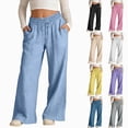 thumbnail image 1 of 11-12 Years Teen Girls Teenager Casual Trousers Long Wide Leg Jogging Bottoms Kids Baggy Wide Leg Pants Jogger Trousers for Fall and Winter Black Sweatpants, 1 of 4