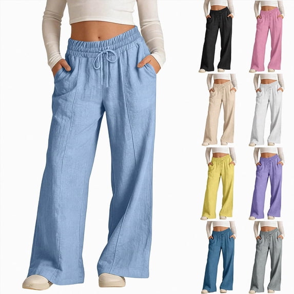 11-12 Years Teen Girls Teenager Casual Trousers Long Wide Leg Jogging Bottoms Kids Baggy Wide Leg Pants Jogger Trousers for Fall and Winter Black Sweatpants