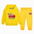 thumbnail image 1 of 11-12 Years Toddler Boys 2 Piece Outfit Set Fire Engine Graphic Hoodie and Pants, 1 of 5