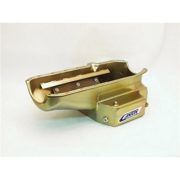 11-120M 7 in. Racing Products Competition Series Circle Track Wet Sump Oil Pan - SB Chevy