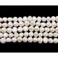 thumbnail image 1 of 11 - 12mm Natural White Smooth Nugget Pearls Genuine Gemstone Natural Jewelry Making, 1 of 1