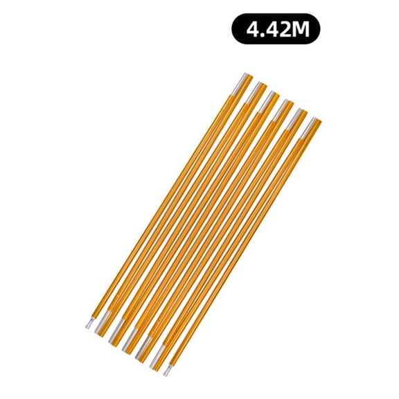 11-15Ft Aluminum Alloy Tent Pole Replacement Tent Repair For Hiking Camping Tent