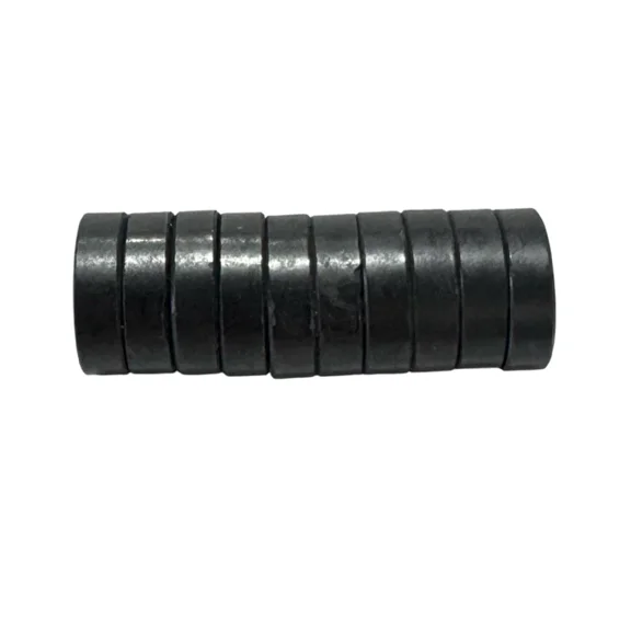 11/16" X 3/16" Round Ceramic General Purpose Magnets 10 Pack