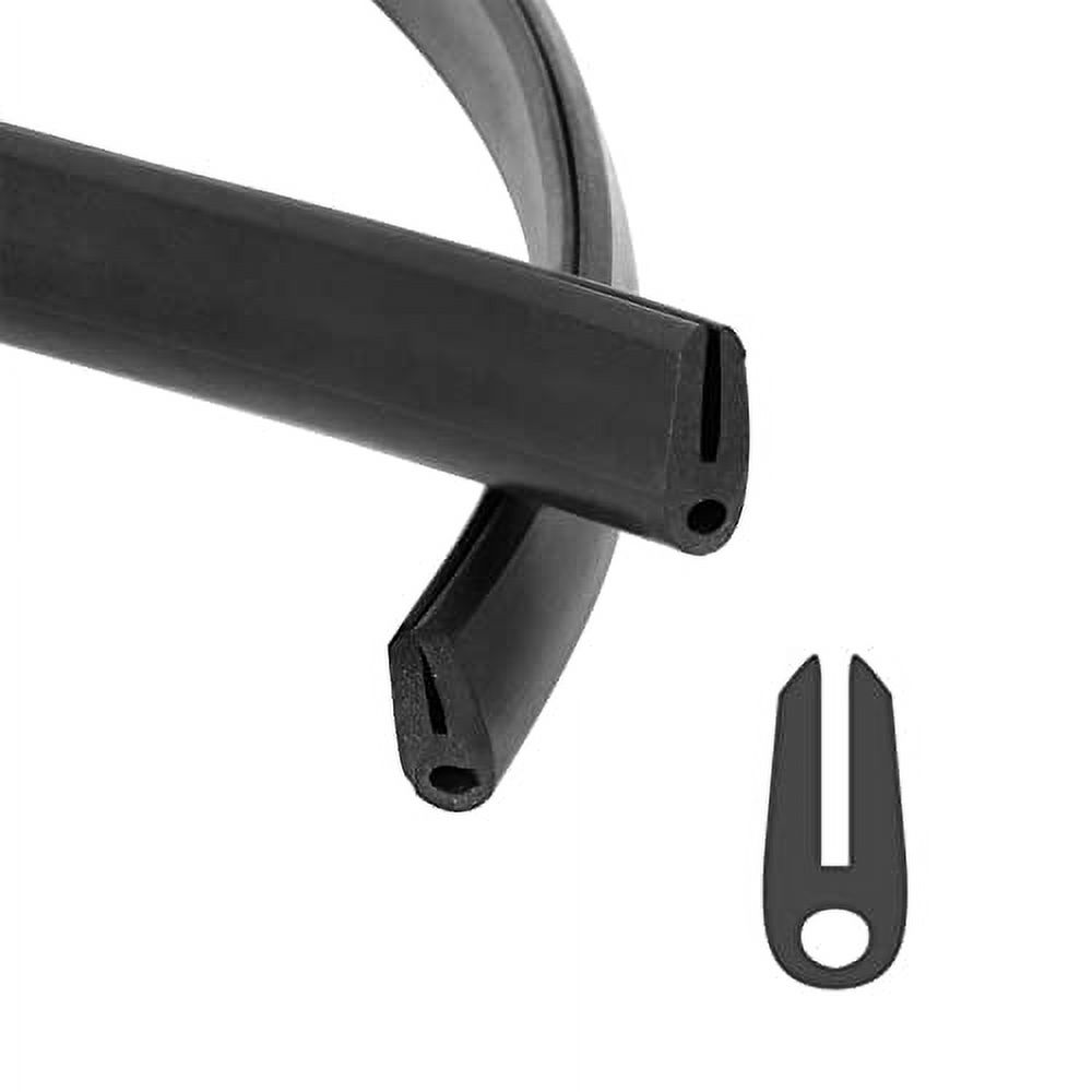 11/16" X 9/32" U Channel Rubber Weather Stripping 18Ft Rubber Weather