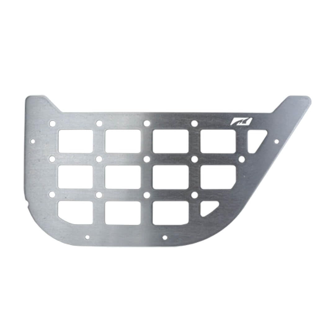 Motobilt 11-18 Front Door MOLLE Map Pocket, Silver, Polished, New