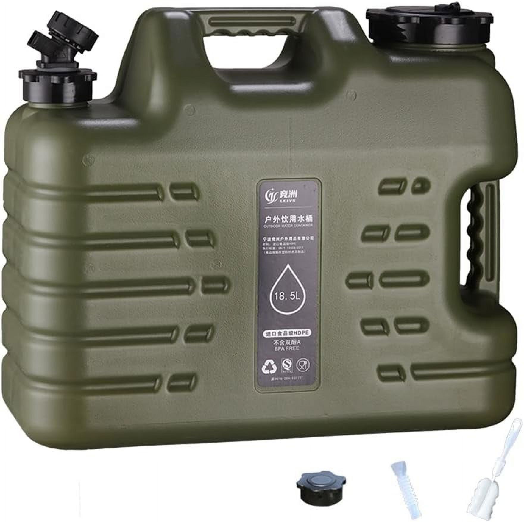 11/18L Tour Plastic Water Container With Tap, Portable Plastic Water