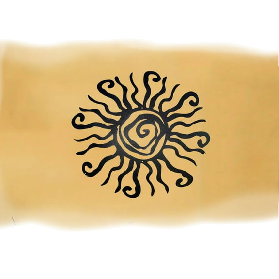 11.2 Inch Diameter Abstract Sun Metal Wall Artwork Outdoor Decoration Home Improvement Wall Decor