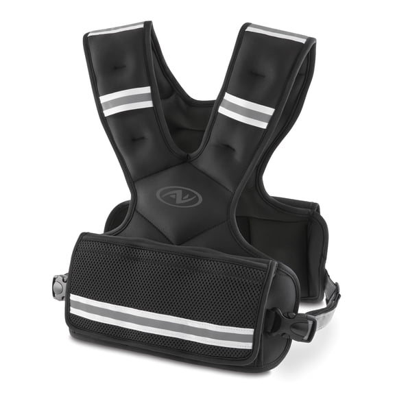 Athletic Works Weighted Fitness Vest, 11-20 lb Adjustable Resistance, Strength Training Body Weight for Home Gym