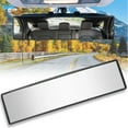 thumbnail image 1 of 11.22" Large Rear View Mirror For Interior Universal Panoramic Convex Rearview Mirror Clip On Rear View Mirror To Reduce Blind Spot, 1 of 9
