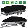 thumbnail image 1 of 11-22FT Boat Cover Marine Grade Waterproof Heavy Duty V-Hull Boat Cover Sun-Proof Fade-Resistant, 1 of 6