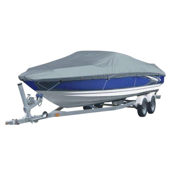 11-22ft Trailerable 210D Boat Cover Waterproof Fishing Ski V-hull Sunproof UV Protector Speedboat Boat Mooring Cover