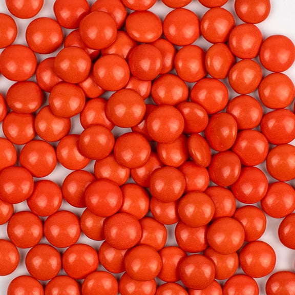 11,232ct Orange Bulk Chocolate Coated Gems For Parties, Gifting, Baking And Candy Buffets (22.5lb)