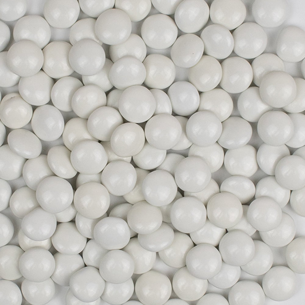 11,232ct White Bulk Chocolate Coated Gems For Parties, Gifting, Baking And Candy Buffets (22.5lb)
