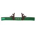 thumbnail image 1 of Dyno 32635547 24 in. Green Adjustable Decorative Fleece Headband with Antlers & Bells, 1 of 3